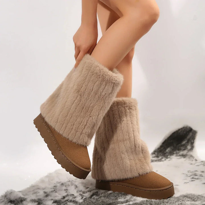 Ashly | Tall Soft-Textured Shaft Boots