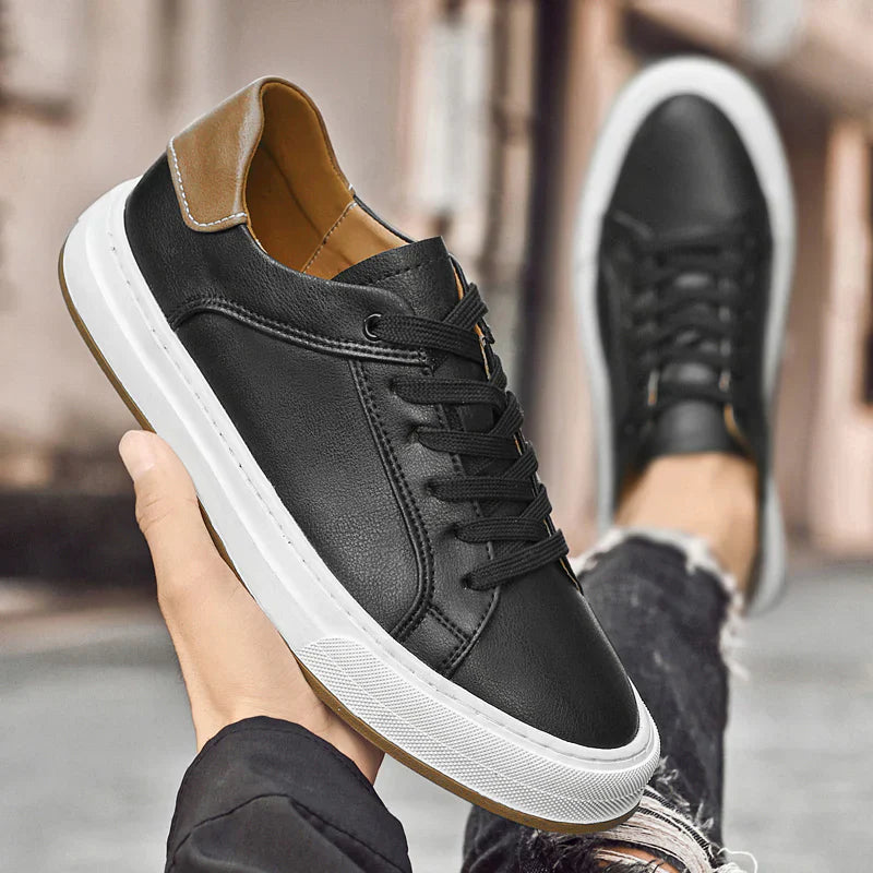 Douglas | Structured Panel Lace-Up Sneakers
