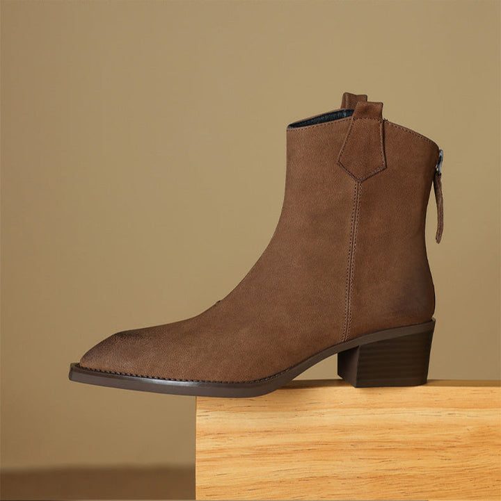 Ashika | Pointed Toe Ankle Boots