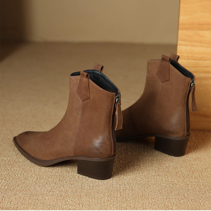 Ashika | Pointed Toe Ankle Boots