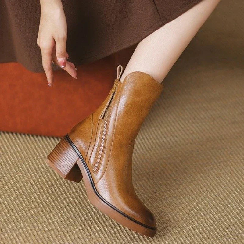 Hana | Western Boots with Block Heel