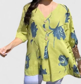 Agnes | Elegant Floral Print Blouse