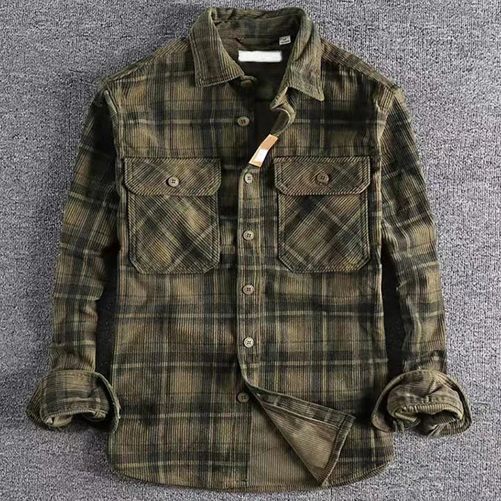 Christopher | Plaid Flannel Button-Up Shirt