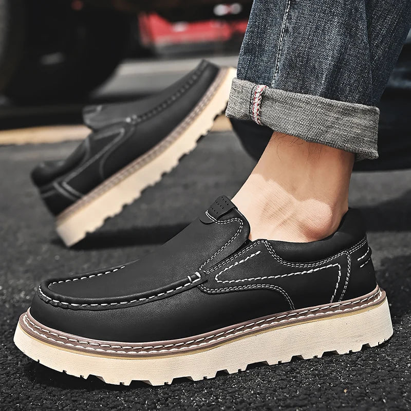 Angus | Slip-On Loafers Thick Sole