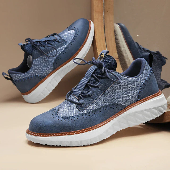 Arlen | Low-Top Woven Panel Sneakers