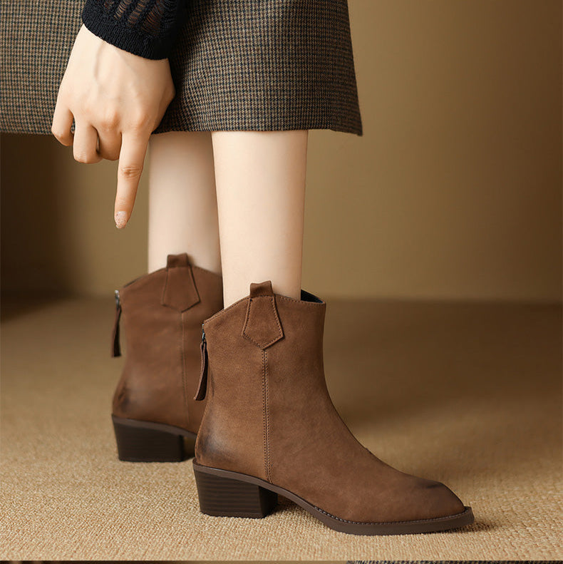 Ashika | Pointed Toe Ankle Boots