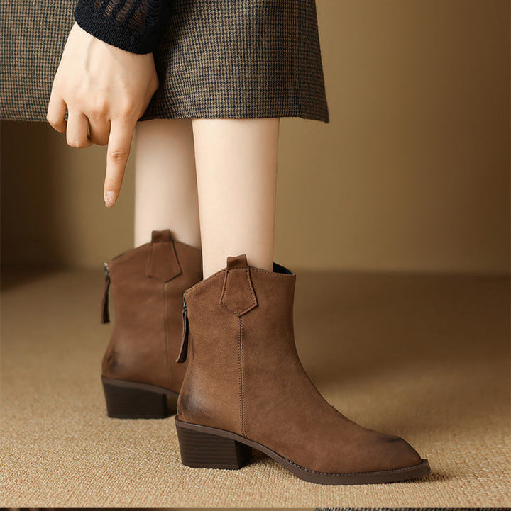 Ashika | Pointed Toe Ankle Boots