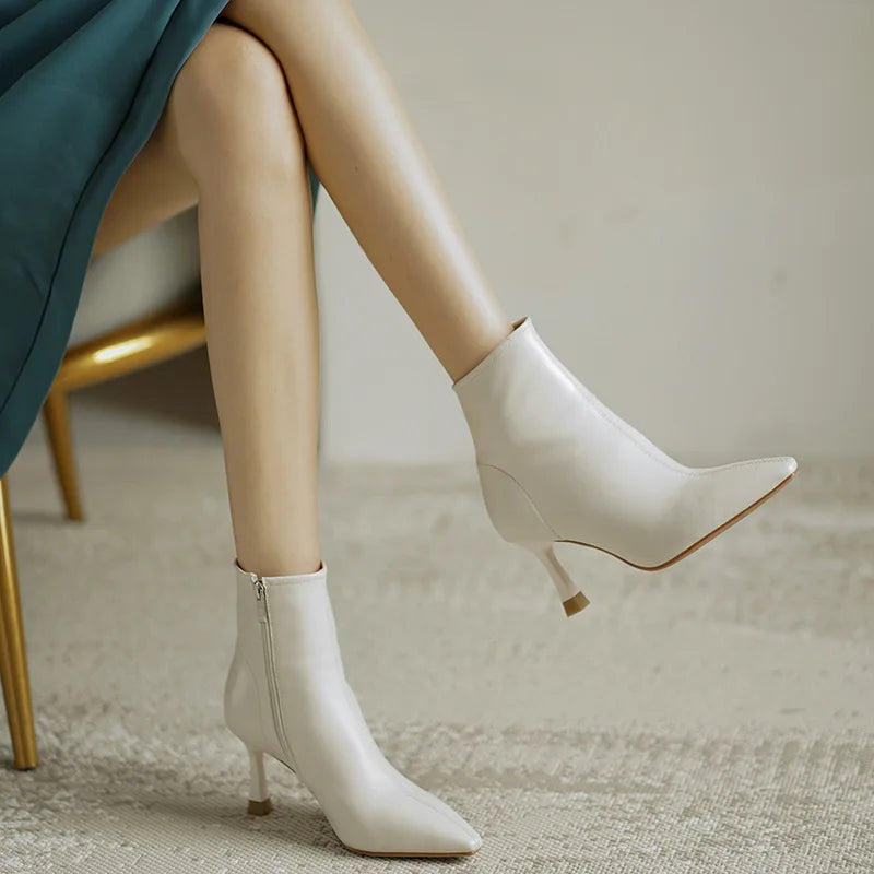 Prairie | Pointed Toe Stiletto Ankle Boots