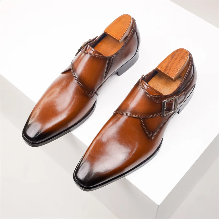 Darwin | Single Strap Buckle Dress Shoes