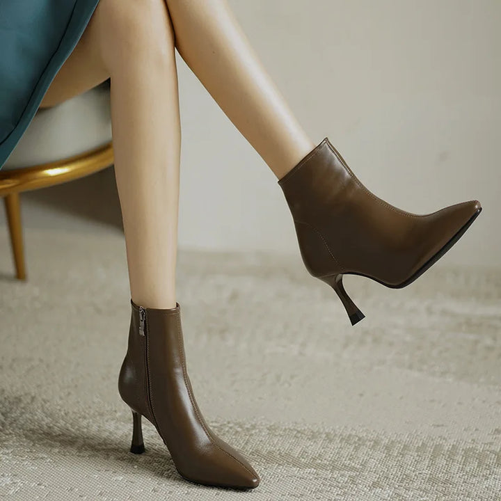 Prairie | Pointed Toe Stiletto Ankle Boots