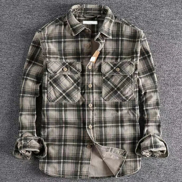 Christopher | Plaid Flannel Button-Up Shirt