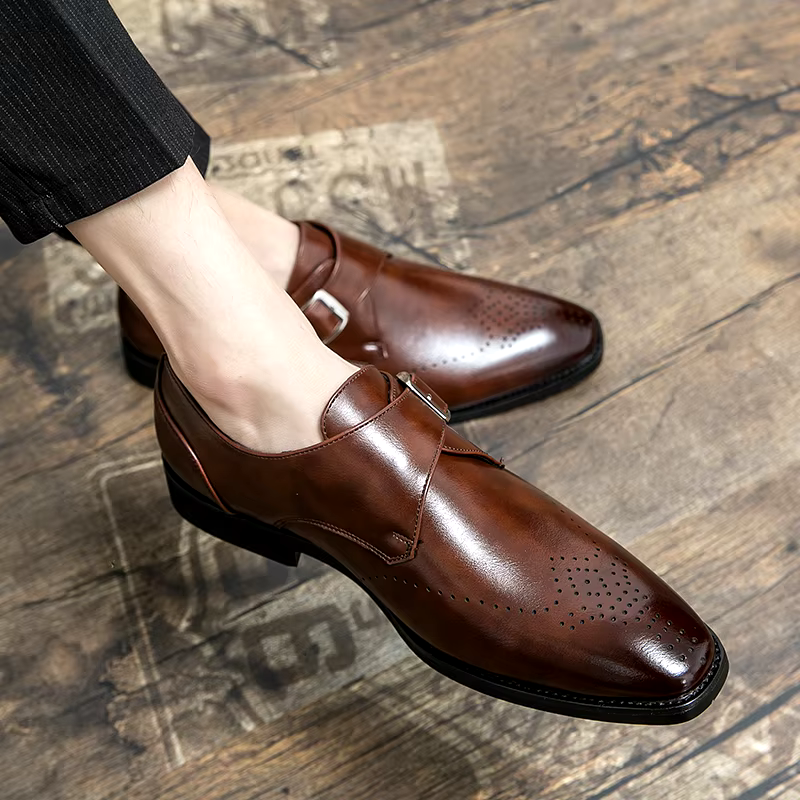 Theodore | Buckle Strap Monk Shoes