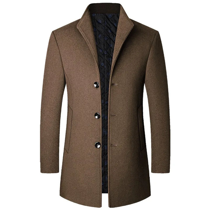 Diego | Sophisticated Button Long Coat