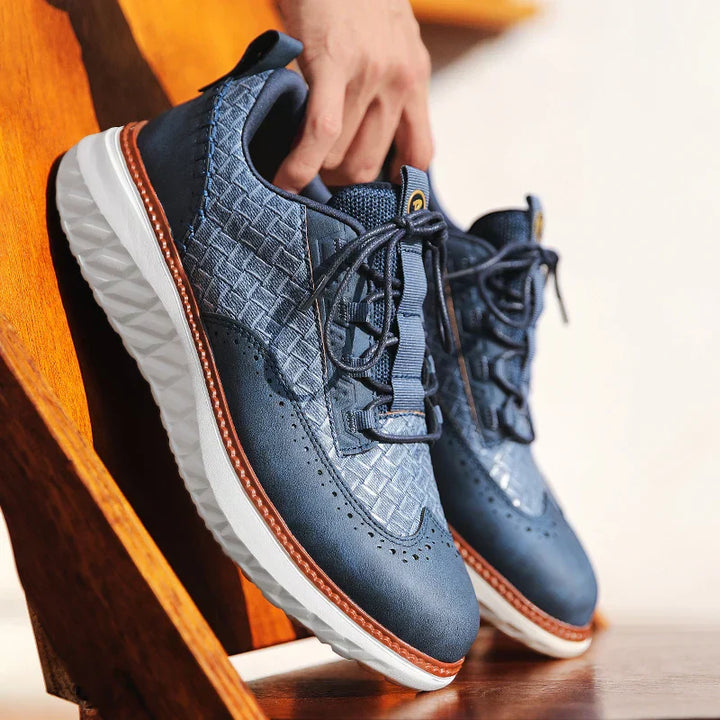 Arlen | Low-Top Woven Panel Sneakers