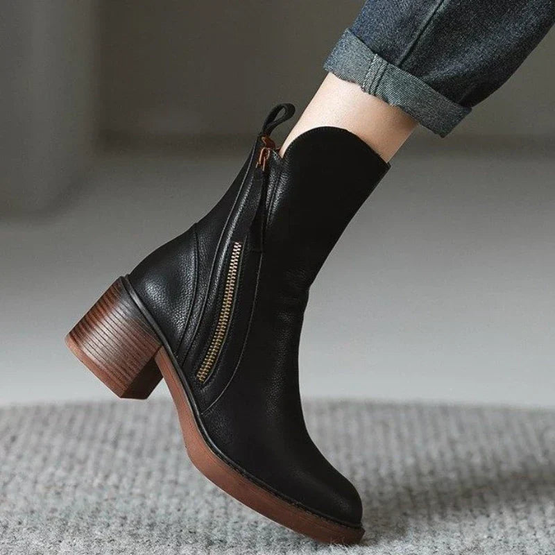 Hana | Western Boots with Block Heel