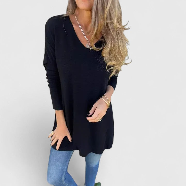 Atalie | Oversized V-Neck Top