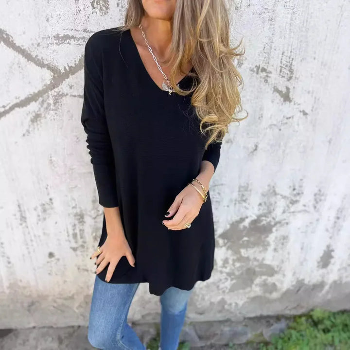 Enid | Relaxed V-Neck Top