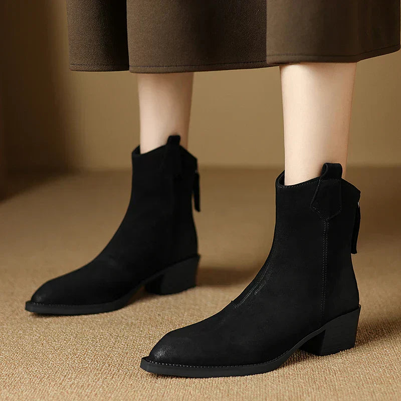 Ashika | Pointed Toe Ankle Boots