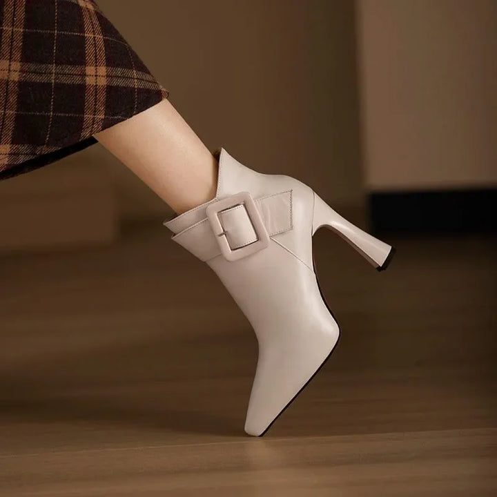 Adara | Buckle Strap Stiletto Boots