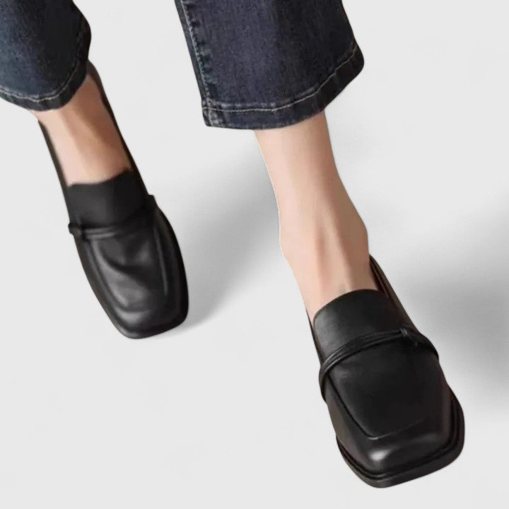 Berenice | Square-Toe Slip-On Loafers for Women