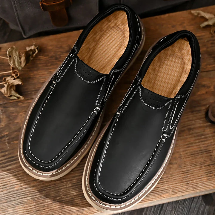Angus | Slip-On Loafers Thick Sole