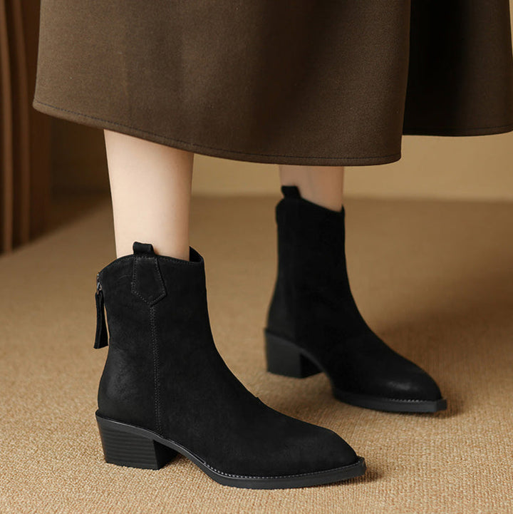 Ashika | Pointed Toe Ankle Boots