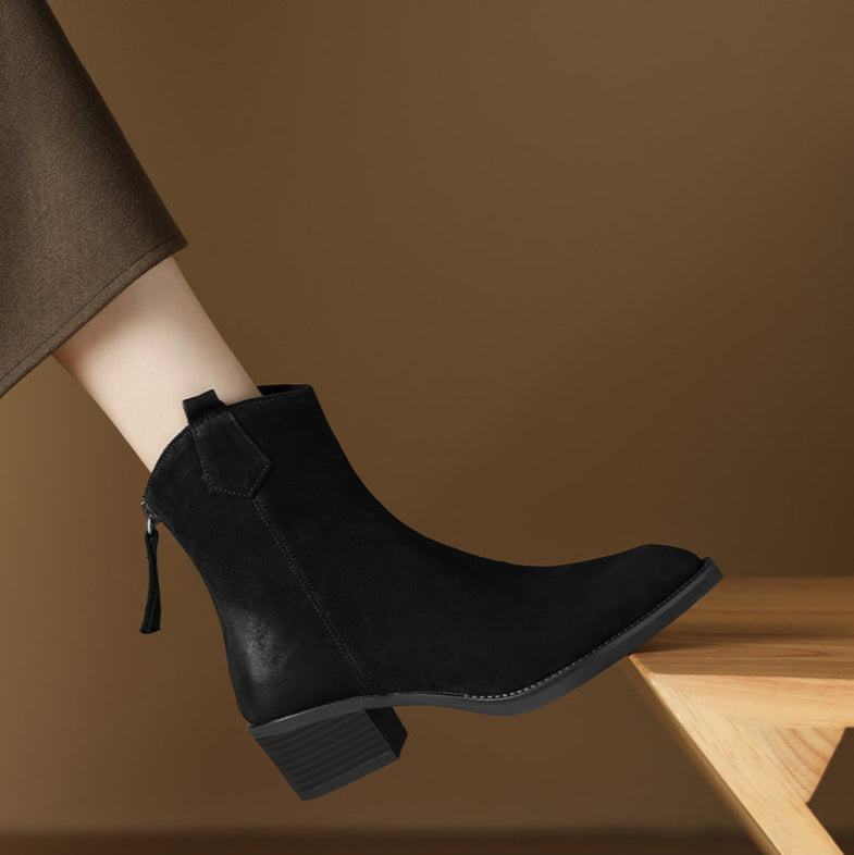 Ashika | Pointed Toe Ankle Boots