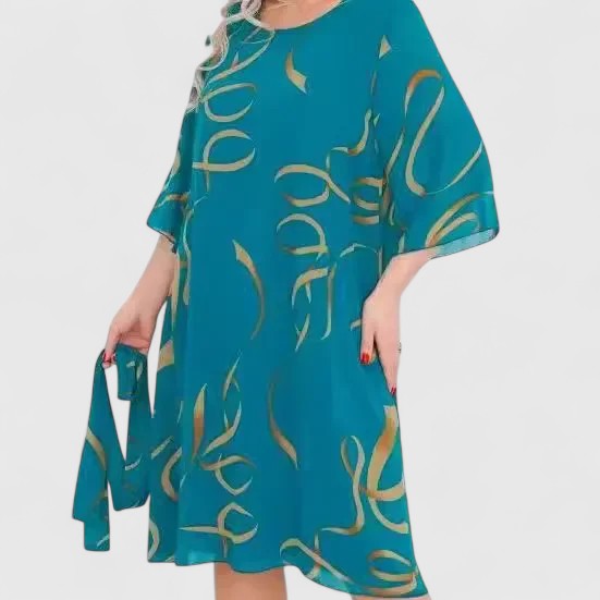 Audie | Striped Sleeve Shift Dress