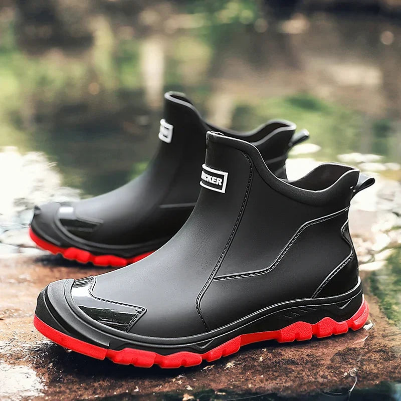 Nimue | Slip-On Waterproof Ankle Rain Boots