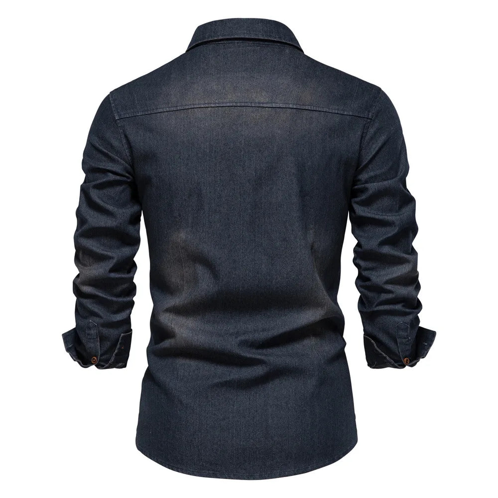 Logan | Classic Denim Button-Up Shirt