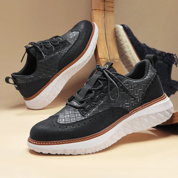 Arlen | Low-Top Woven Panel Sneakers