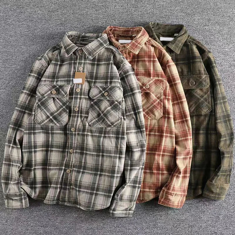 Christopher | Plaid Flannel Button-Up Shirt