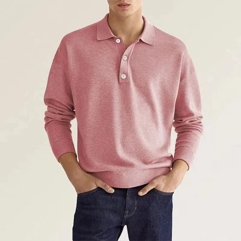 Ashton | Knit Polo Long-Sleeve Shirt