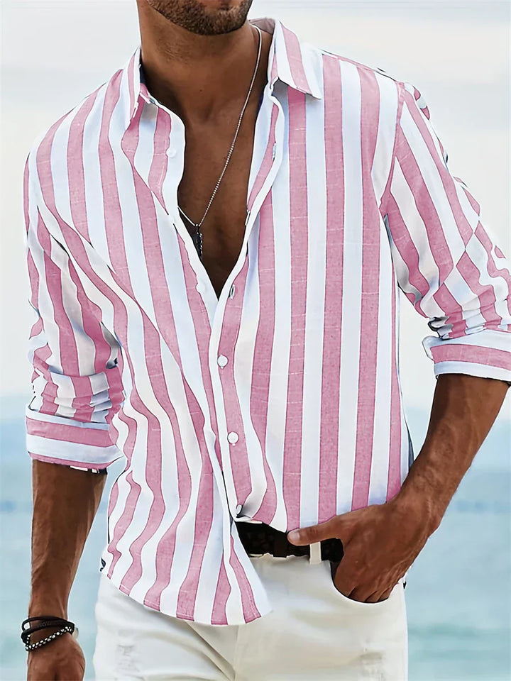 Patrick | Striped Button-Down Casual Shirt