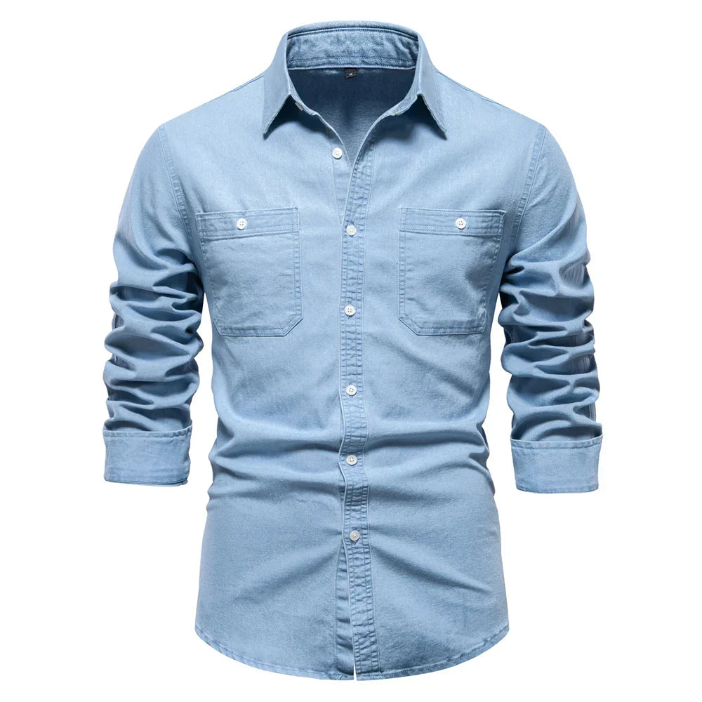 Hunter | Light Blue Denim Button Shirt