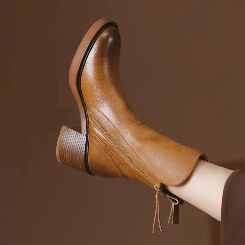 Hana | Western Boots with Block Heel