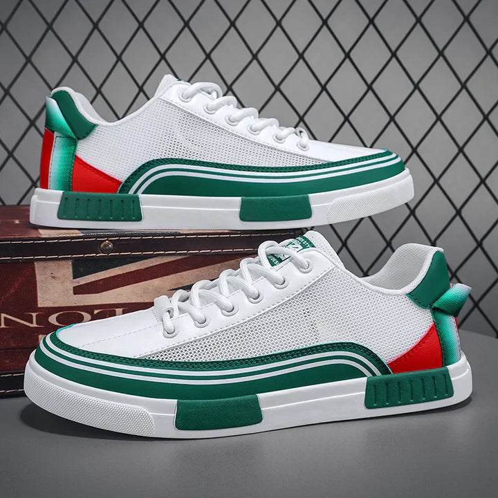 Dallas | Contrast Trim Low-Top Sneakers
