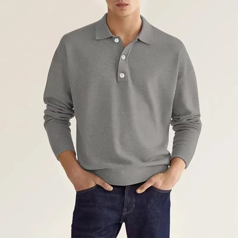 Ashton | Knit Polo Long-Sleeve Shirt