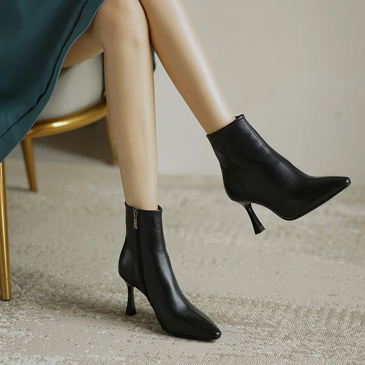 Prairie | Pointed Toe Stiletto Ankle Boots