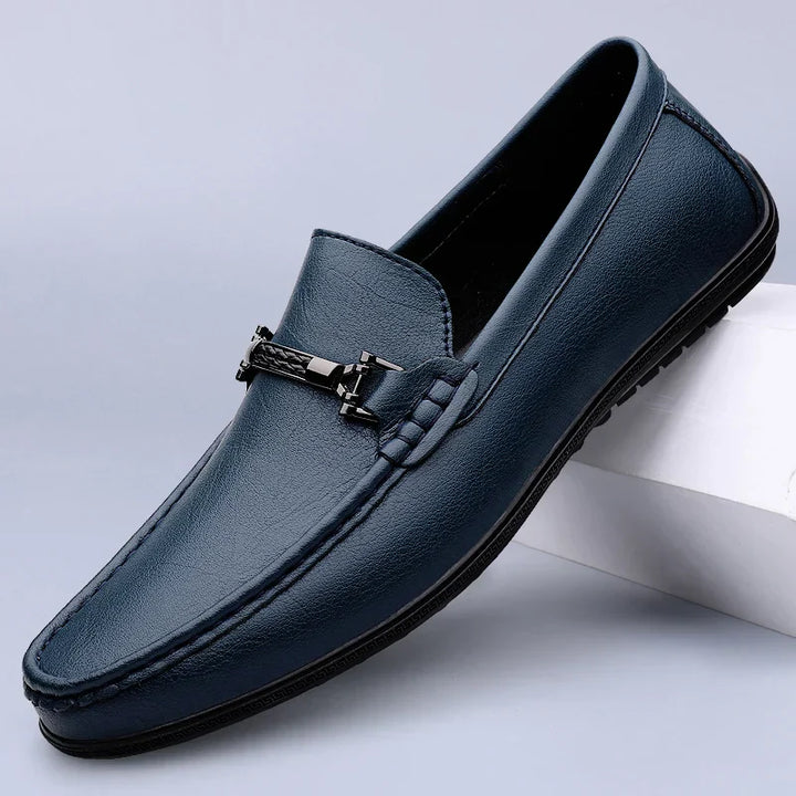 Donald | Metal Accent Formal Loafers