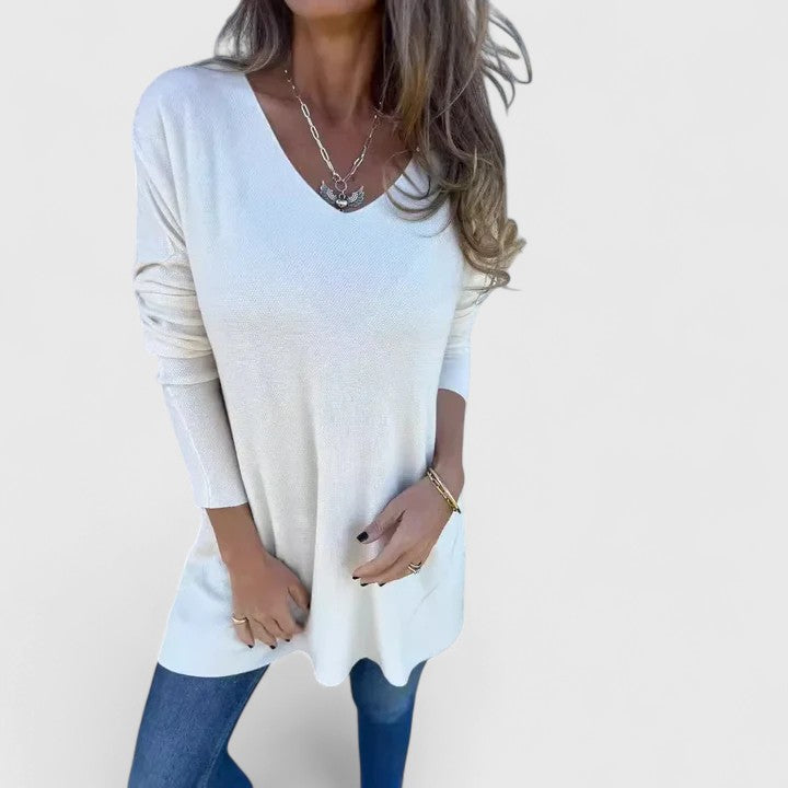 Atalie | Oversized V-Neck Top