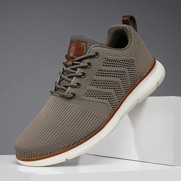 Andrey | Knit Upper Lace-Up Sneakers