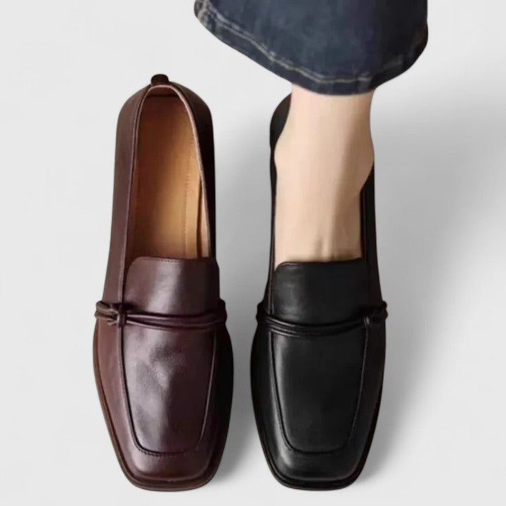 Berenice | Square-Toe Slip-On Loafers for Women