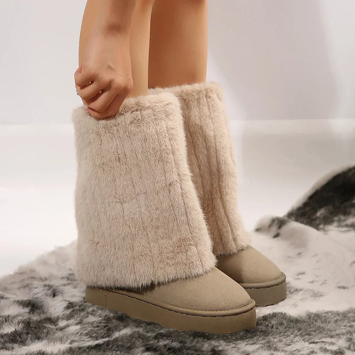 Ashly | Tall Soft-Textured Shaft Boots