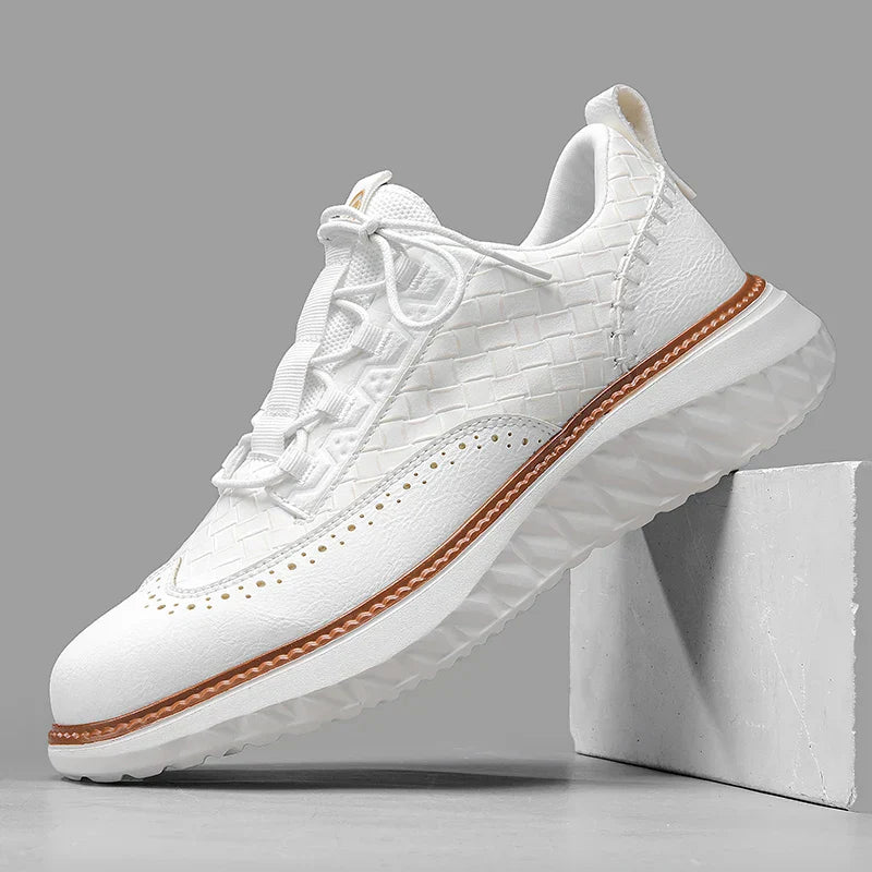 Arlen | Low-Top Woven Panel Sneakers