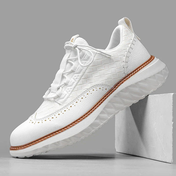 Arlen | Low-Top Woven Panel Sneakers