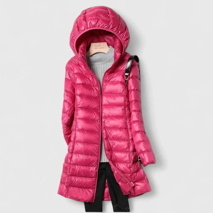 Yvonne | Lightweight Hooded Puffer Jacket with Zip
