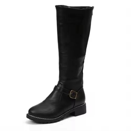 Luisa | Knee High Buckle Strap Boots