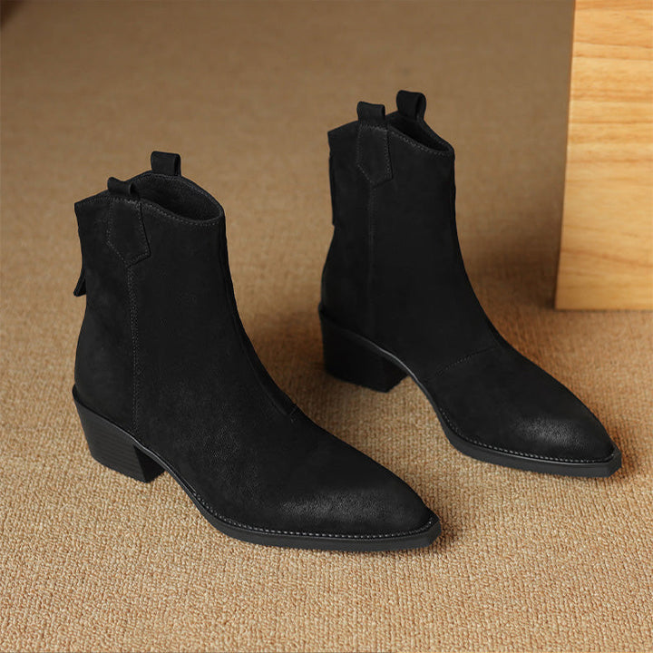 Ashika | Pointed Toe Ankle Boots
