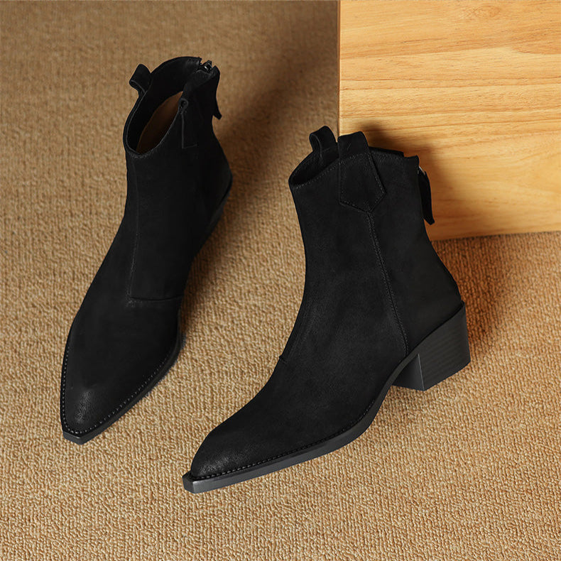 Ashika | Pointed Toe Ankle Boots